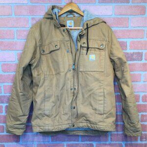 Carhartt Mens Sherpa Lined Swing Jacket Coat Sz M Duck Cotton Gorpcore Workwear